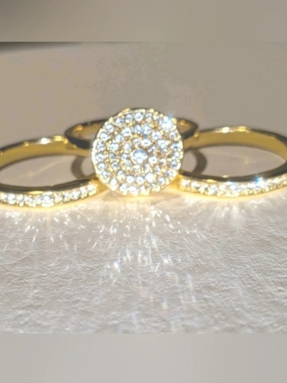 Womens 5ct Round Cut Lab Created Diamond Three Piece Wedding Ring Set Sz 10
